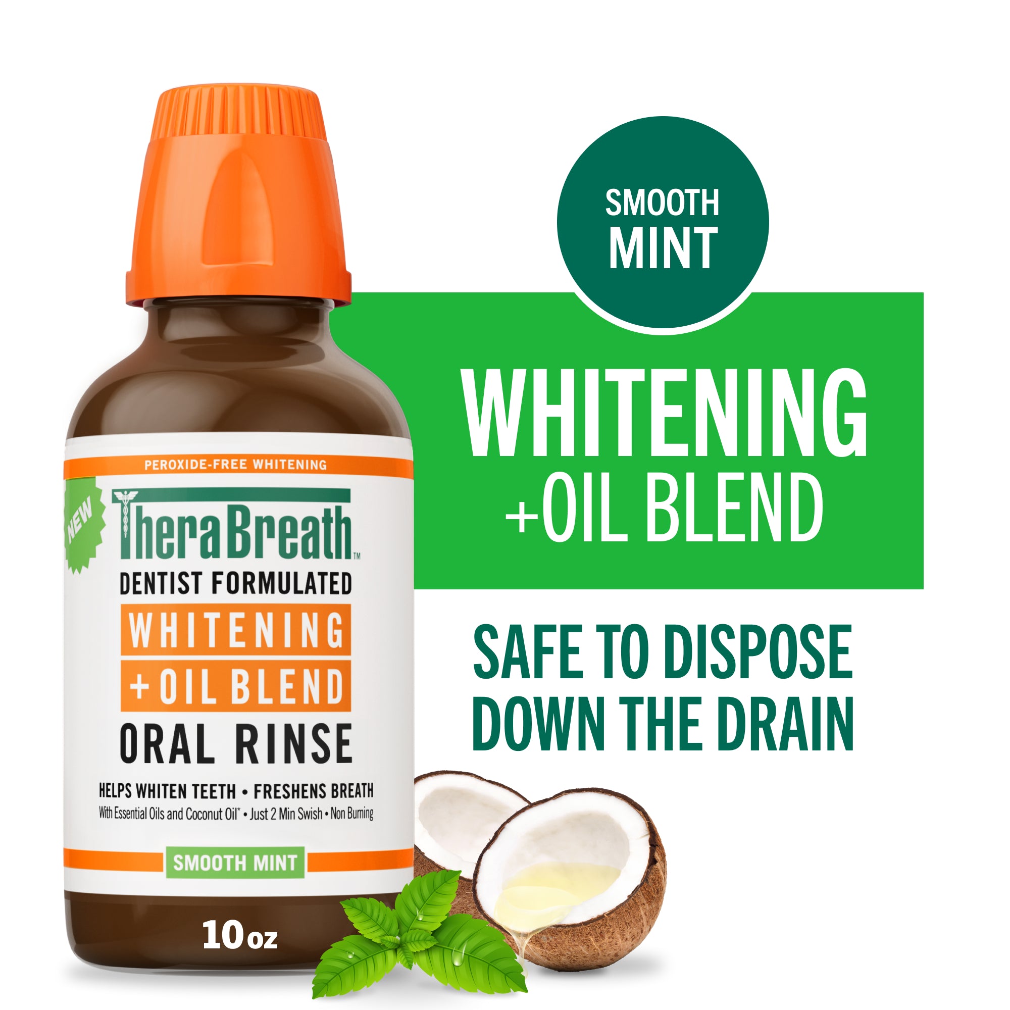Whitening + Oil Blend Oral Rinse – Smooth Mint