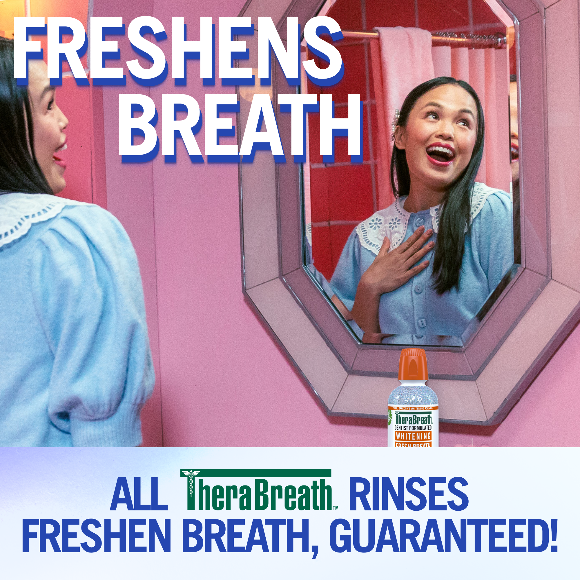 Whitening Fresh Breath Oral Rinse - Dazzling Mint