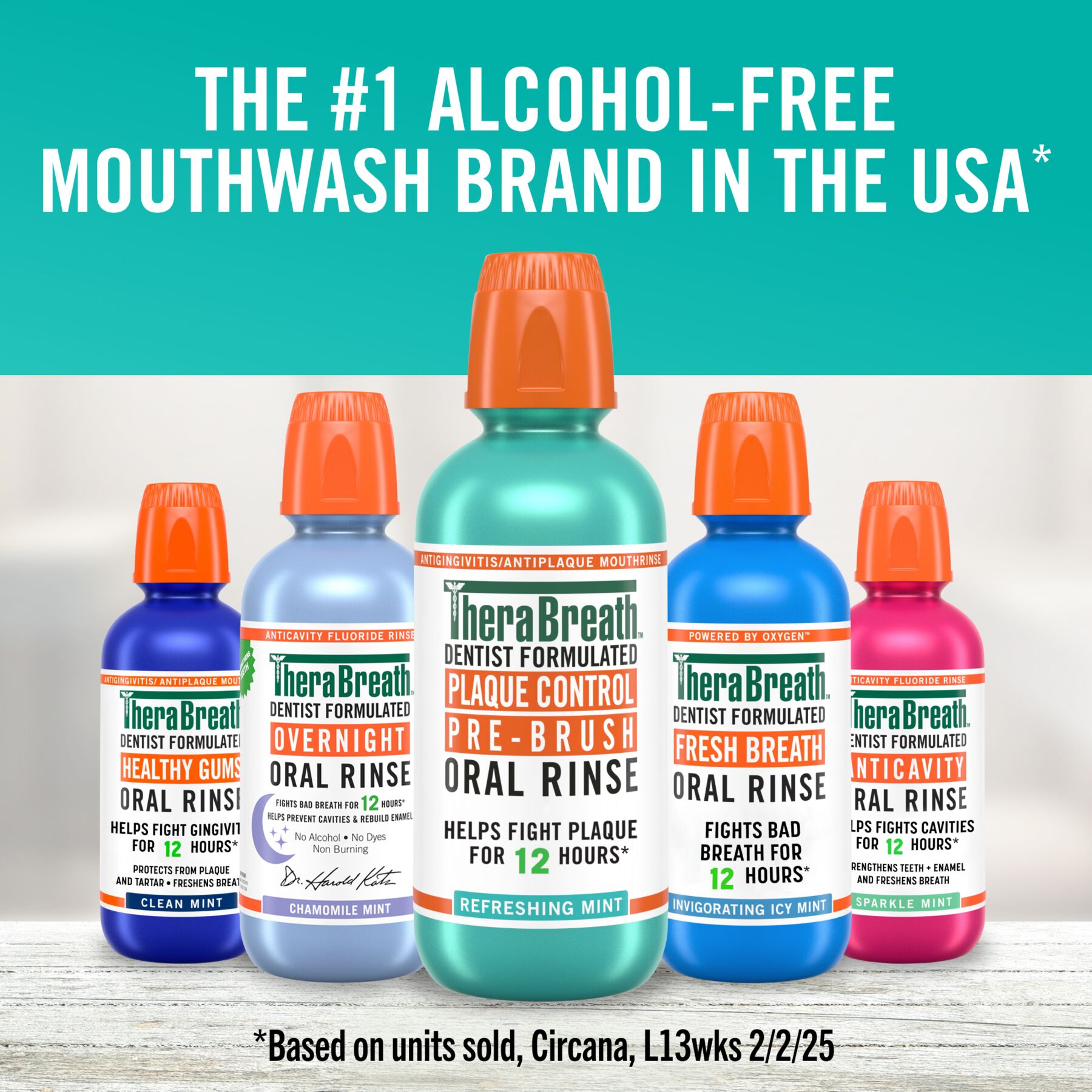 Plaque Control Pre-Brush Oral Rinse - Refreshing Mint Flavor