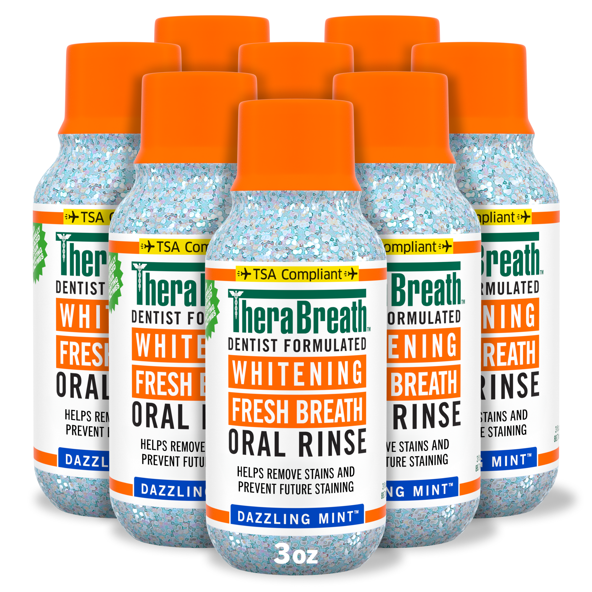 Whitening Fresh Breath Oral Rinse - Dazzling Mint