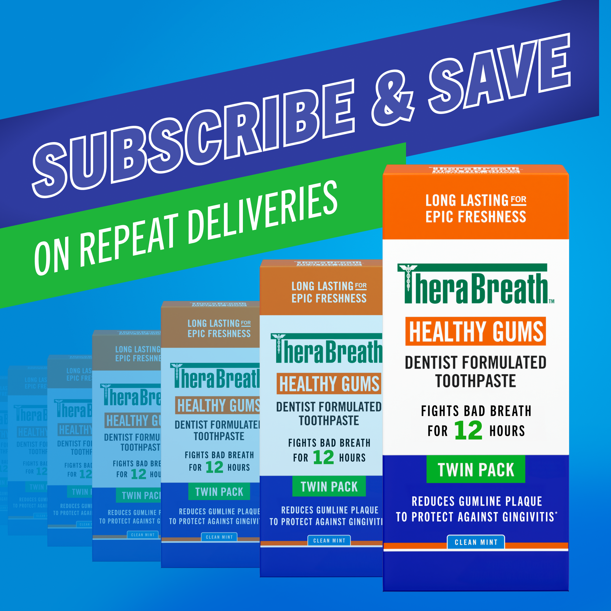TheraBreath Healthy Gums Toothpaste, Helps Fight Gingivitis, Clean Mint